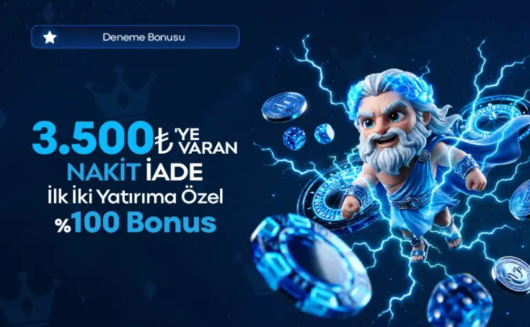 Padişahbet deneme bonusu – 3.500 TL'ye varan nakit iade, ilk iki yatırıma özel %100 bonus
